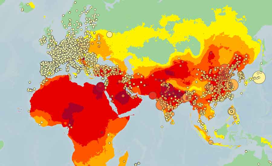 Mappe sulla qualità dell'aria nel mondo – SNPA – Sistema nazionale